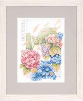 click here to view larger image of Hydrangea Power  (aida) (counted cross stitch kit)