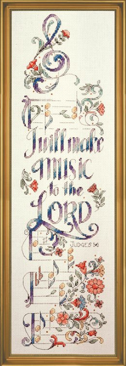 click here to view larger image of Make Music (counted cross stitch kit)