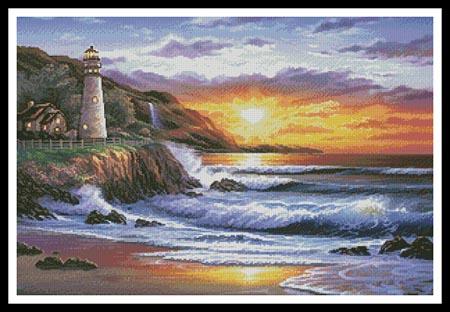 click here to view larger image of Lighthouse at Sunset  (Steve Sundram) (chart)