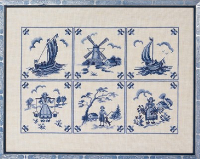 click here to view larger image of Blue Dutch Tiles (chart)