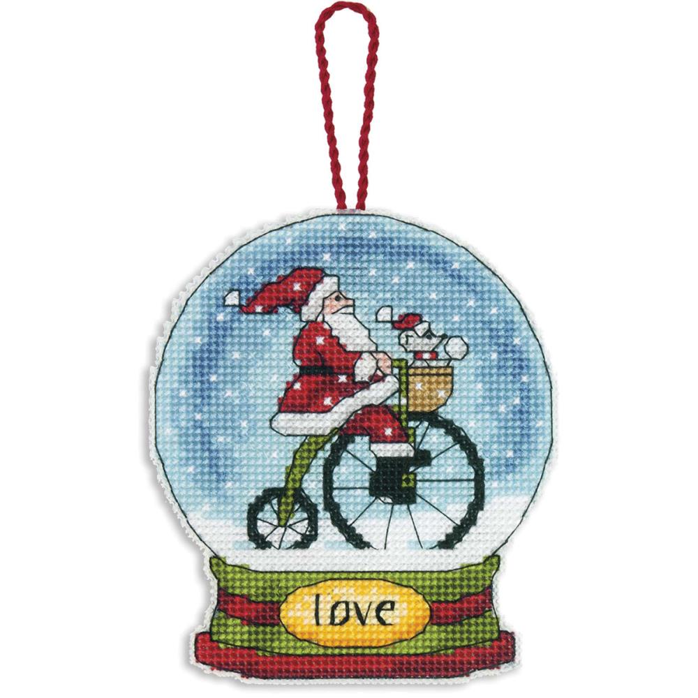 click here to view larger image of Love Snowglobe (counted cross stitch kit)