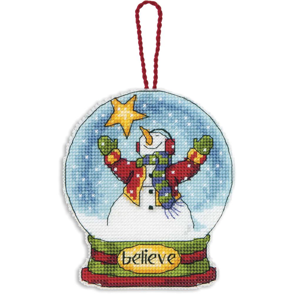 click here to view larger image of Believe Snowglobe (counted cross stitch kit)