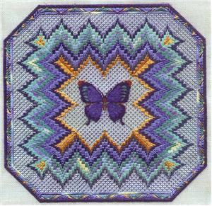 click here to view larger image of Bargello and Butterfly (counted canvas chart)