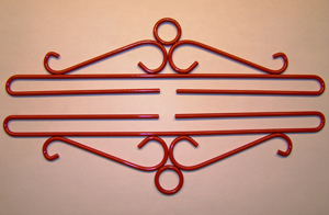 click here to view larger image of Wrought Iron Bellpull - Red Finish (accessory)