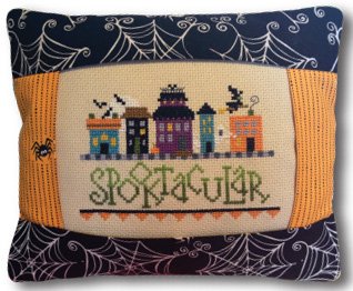 click here to view larger image of Spooktacular Medium Pillow Kit (counted cross stitch kit)