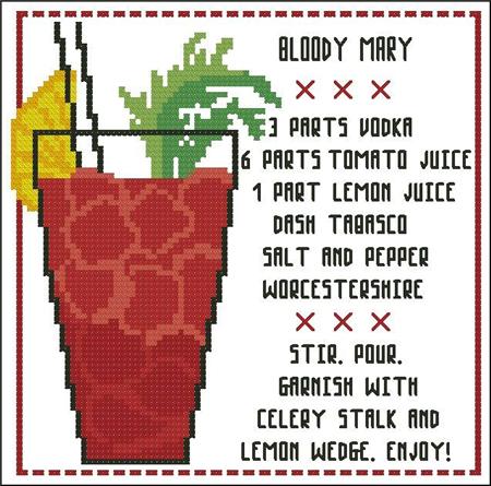 click here to view larger image of Cocktail - Bloody Mary (chart)