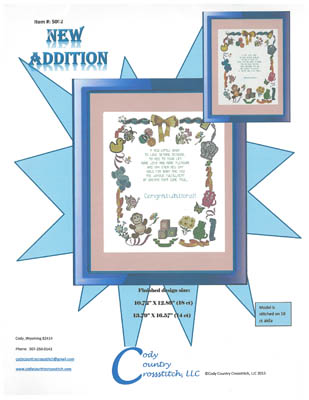 click here to view larger image of New Addition (birth sampler) (chart)