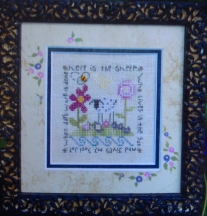 click here to view larger image of Garden Sheep (counted cross stitch kit)