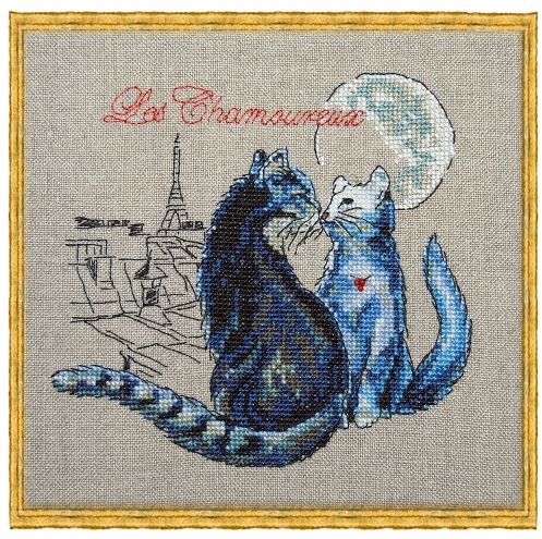 click here to view larger image of a-Les Chamoureux (counted cross stitch kit)