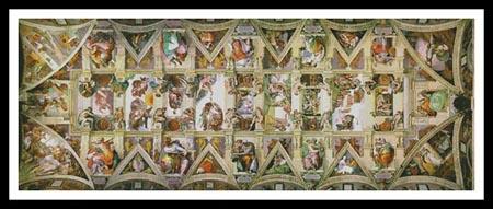 click here to view larger image of Sistine Chapel 2  (Michelangelo) (chart)