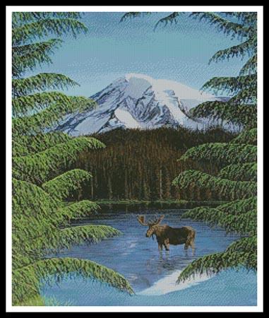 click here to view larger image of Moose Near Mt Rainier (Mike Bennett) (chart)