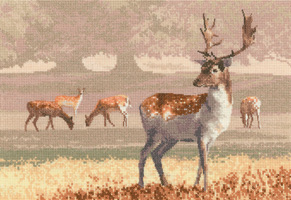 click here to view larger image of Deer Park - Aida (counted cross stitch kit)
