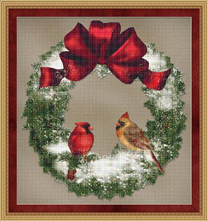 click here to view larger image of Bird Wreath (chart)