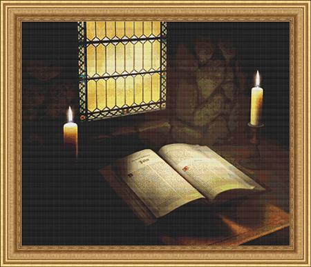 click here to view larger image of Book Bible in Candlelight, The (chart)