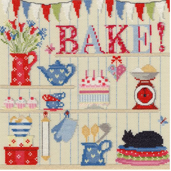 click here to view larger image of Bake! (counted cross stitch kit)
