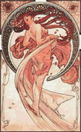click here to view larger image of Dance (Alphonse Mucha) (chart)