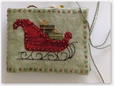 click here to view larger image of Sleigh Ride Needle Case (counted cross stitch kit)
