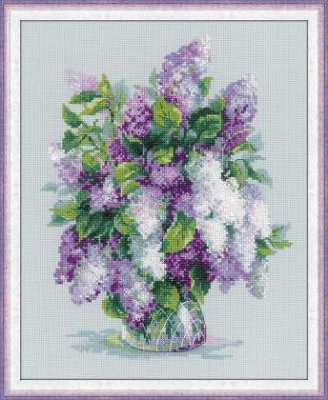 click here to view larger image of Gentle Lilac (counted cross stitch kit)