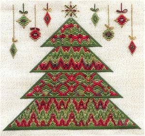 click here to view larger image of Bargello Christmas Tree (Includes Embellishments) (counted canvas chart)