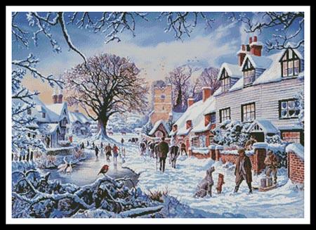 click here to view larger image of Village in Winter, A  (Steve Crisp) (chart)