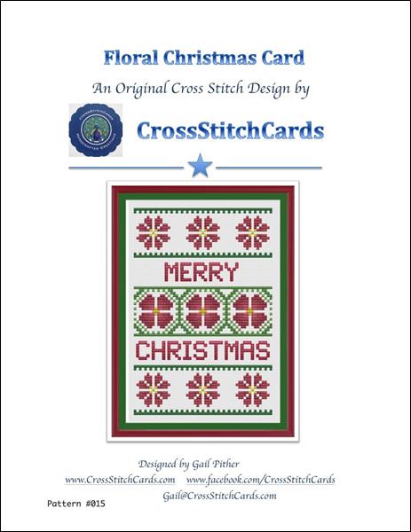 click here to view larger image of Floral Christmas Card (chart)