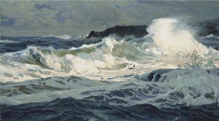 click here to view larger image of Southwesterly Gale, St. Ives  (Frederick Judd Waugh) (chart)