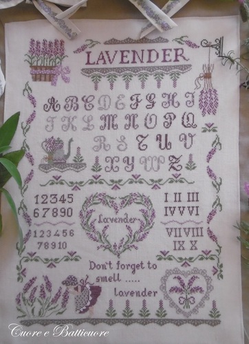click here to view larger image of Lavender Sampler (chart)