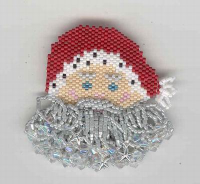 click here to view larger image of Jojos Santa Pin/Necklace (bead kit)