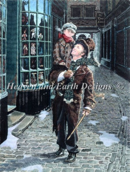 click here to view larger image of Bob Cratchit and Tiny Tim (chart)