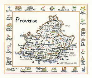 click here to view larger image of Provence - World Stitches (Evenweave) (counted cross stitch kit)