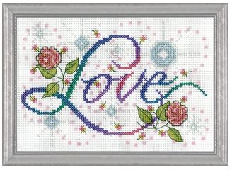 click here to view larger image of Love (counted cross stitch kit)