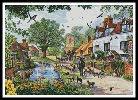 click here to view larger image of Village in Spring, A  (Steve Crisp) (chart)