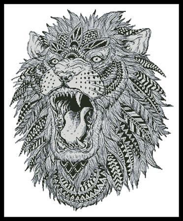click here to view larger image of Abstract Lion (chart)