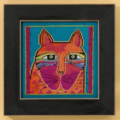 click here to view larger image of Wild Orange Cat - Cats Collection (Aida) (counted cross stitch kit)