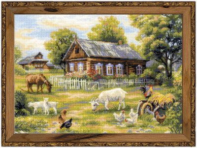 click here to view larger image of Afternoon In The Country (counted cross stitch kit)