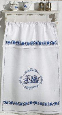 click here to view larger image of Blue Kitchen Hanging Design (counted cross stitch kit)