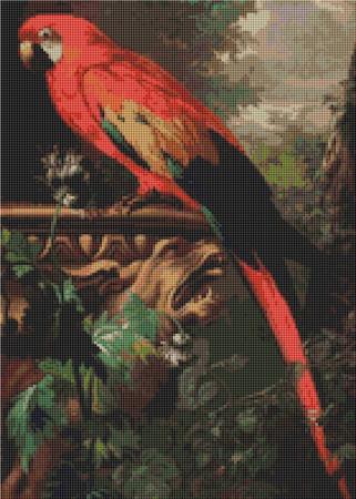 click here to view larger image of Scarlet Macaw In A Landscape, A (Jakob Bogdany) (chart)