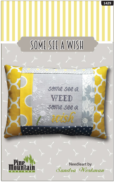 click here to view larger image of Some See A Wish - Pillow Kit (counted cross stitch kit)