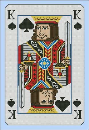 click here to view larger image of Vintage King of Spades Playing Card (chart)