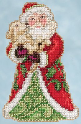 click here to view larger image of Best Friend Santa (counted cross stitch kit)