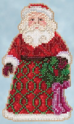 click here to view larger image of Greetings Santa (counted cross stitch kit)