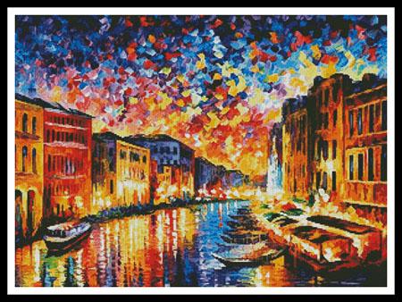 click here to view larger image of Venice Grand Canal - Regular size  (Leonid Afremov) (chart)