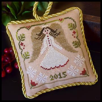 click here to view larger image of Sampler Tree Ornament - Christmas Angel (12) (chart)