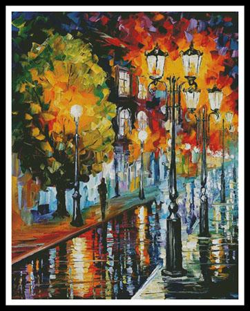 click here to view larger image of After A Night Rain - Large  (Leonid Afremov) (chart)