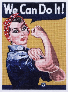 click here to view larger image of Rosie the Riveter (counted cross stitch kit)