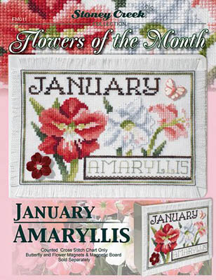 click here to view larger image of Flowers of the Month - January Amaryllis (chart)