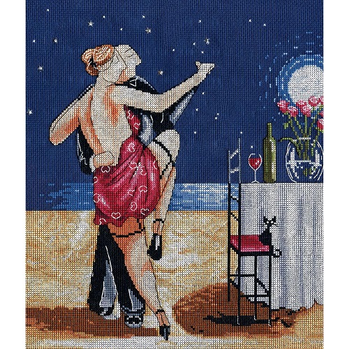 click here to view larger image of Nighttime Tango (counted cross stitch kit)