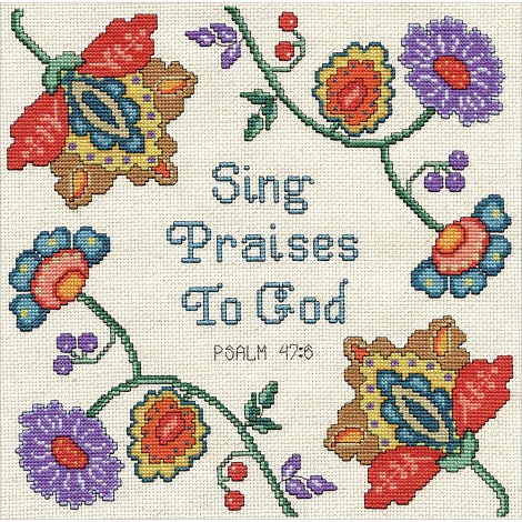 click here to view larger image of Sing Praises (counted cross stitch kit)