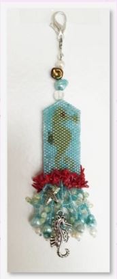 click here to view larger image of Sallys Seahorse Fob (bead kit)