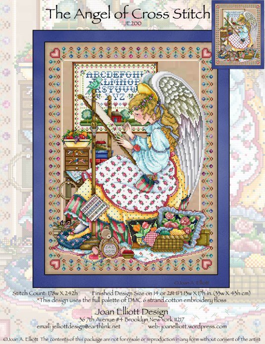 click here to view larger image of Angel of Cross Stitch, The (chart)